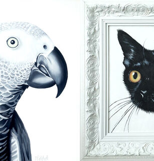 Fur and Feathers - An exhibition by Margaret Petchell - birds, animals and objects  | 13 - 24 March 2018 | Exhibition | The Grey Place